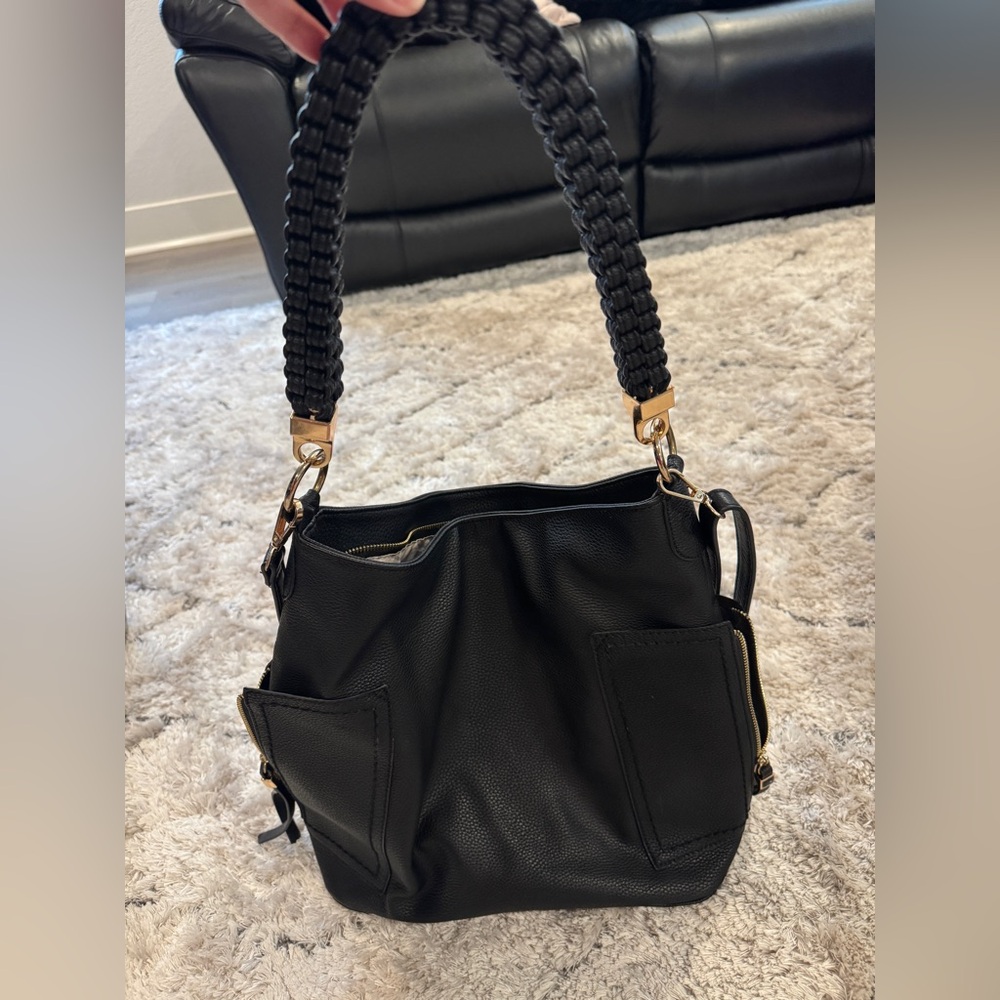 Slouchy Black crossbody/shoulder bag. In excellent condition!